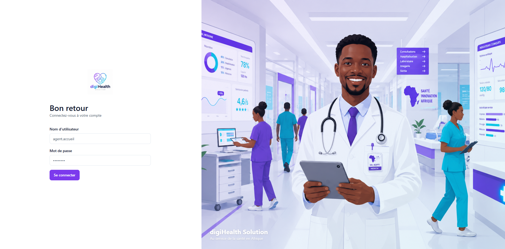 digiHealth — Connexion