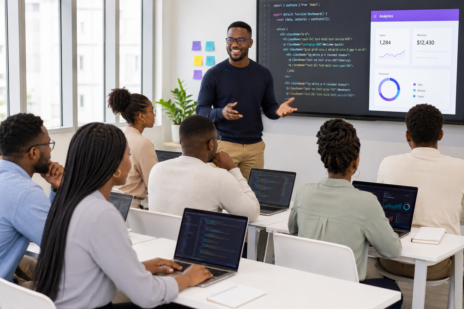 Tech training classroom